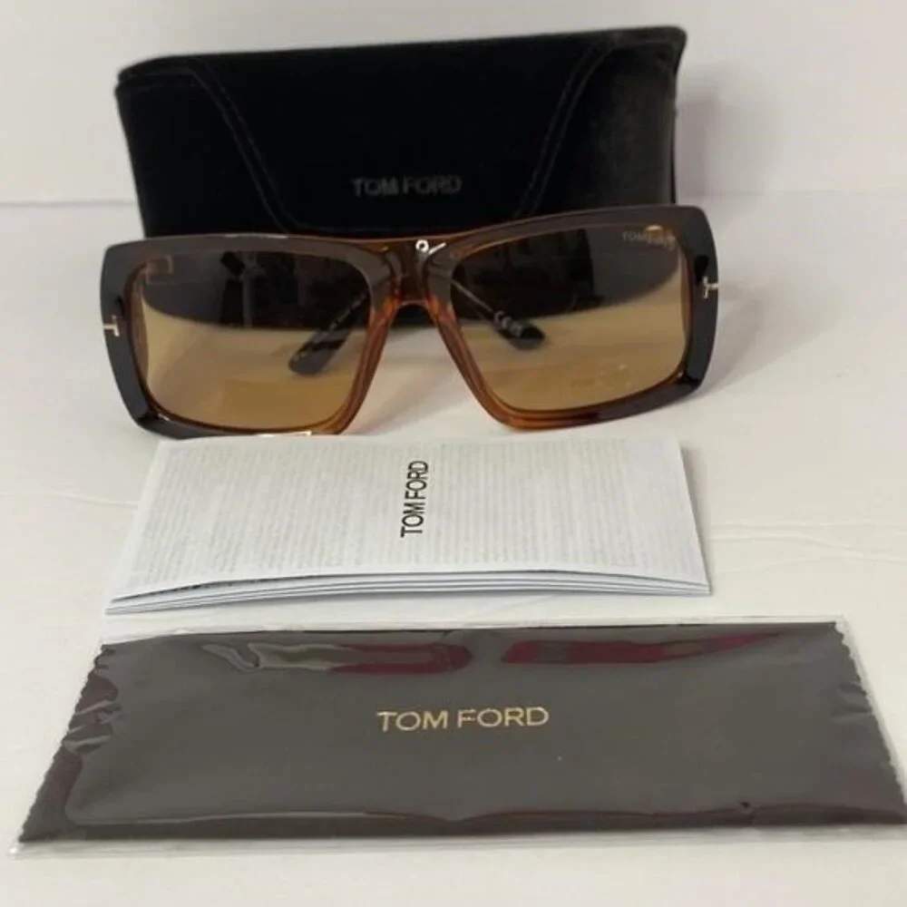 Authentic- New Tom Ford TF733 Brown Gino Sunglasses